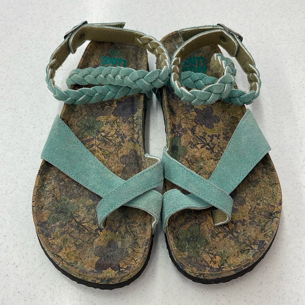 Teal MUK LUKS Women's Estelle Ankle Strap Sandal size 8